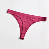Ice Silk Women Panties Seamless Thin Nylon G-string Thongs  Elasic Low-rise Lingerie Breathable Briefs Underwear Plus Size