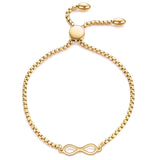 Stainless Steel Love Heart Bracelets For Women Party Gift Fashion Joyas de Chain Charm Bracelets Jewelry Wholesale Text Engraved