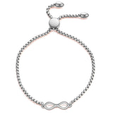 Stainless Steel Love Heart Bracelets For Women Party Gift Fashion Joyas de Chain Charm Bracelets Jewelry Wholesale Text Engraved