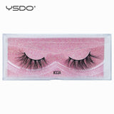 YSDO 1 pair 3D Mink Eyelashes Cruelty free Lashes Makeup Dramatic False Eye Lashes Fluffy Full Strip Thick Mink Lashes Faux Cils