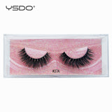 YSDO 1 pair 3D Mink Eyelashes Cruelty free Lashes Makeup Dramatic False Eye Lashes Fluffy Full Strip Thick Mink Lashes Faux Cils