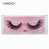 YSDO 1 pair 3D Mink Eyelashes Cruelty free Lashes Makeup Dramatic False Eye Lashes Fluffy Full Strip Thick Mink Lashes Faux Cils