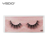 YSDO 1 pair 3D Mink Eyelashes Cruelty free Lashes Makeup Dramatic False Eye Lashes Fluffy Full Strip Thick Mink Lashes Faux Cils