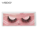 YSDO 1 pair 3D Mink Eyelashes Cruelty free Lashes Makeup Dramatic False Eye Lashes Fluffy Full Strip Thick Mink Lashes Faux Cils
