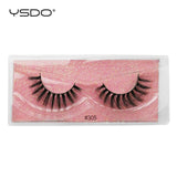 YSDO 1 pair 3D Mink Eyelashes Cruelty free Lashes Makeup Dramatic False Eye Lashes Fluffy Full Strip Thick Mink Lashes Faux Cils
