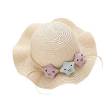 Children Girl Fashion Concise Casual Cute Sweet Breathable Sunscreen Beach Sun Hat With Bag Toddler Girls Accessories 1-8Y