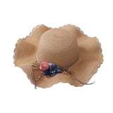 Children Girl Fashion Concise Casual Cute Sweet Breathable Sunscreen Beach Sun Hat With Bag Toddler Girls Accessories 1-8Y