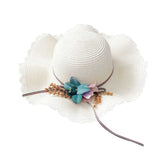 Children Girl Fashion Concise Casual Cute Sweet Breathable Sunscreen Beach Sun Hat With Bag Toddler Girls Accessories 1-8Y