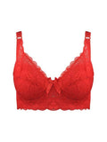 Hot Full cup thin underwear small bra plus size wireless adjustable lace Women's bra breast cover B C D cup Large size Lace Bras