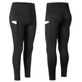 Pocket Solid Sport Yoga Pants High Waist Mesh Sport Leggings Fitness Women Yoga Leggings Training Running Pants Sportswear