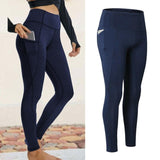 Pocket Solid Sport Yoga Pants High Waist Mesh Sport Leggings Fitness Women Yoga Leggings Training Running Pants Sportswear