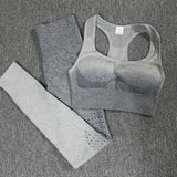 Ombre Set 2 Piece Workout Set Women Seamless Yoga Set Sportswear Fitness Clothes For Women Gym Clothing Gym Leggings Sports Set