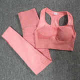 Ombre Set 2 Piece Workout Set Women Seamless Yoga Set Sportswear Fitness Clothes For Women Gym Clothing Gym Leggings Sports Set