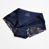 UUG Sexy Women Lace side Underwear Seamless Breathable Hollow Briefs Solid Color Woman Nylon Low Rise Lingerie Sexy Underwear