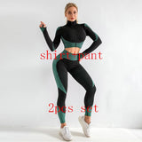 2020 New Women Yoga Sports Bras Tops and Pants Sets Zipper Tracksuits Outfits Sportswear Jogging Suit Sweatpants Sport Jogger