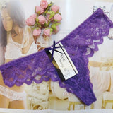 2020 Women Breathable Low Rise Hollow Lace Panties Underwear Thong G-String Sexy Briefs Lingerie Female Underwear