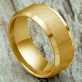 8mm Stainless Steel Ring Men High Quality Fashion Jewelry Ring Men Titanium Black