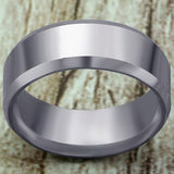 8mm Stainless Steel Ring Men High Quality Fashion Jewelry Ring Men Titanium Black