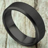 8mm Stainless Steel Ring Men High Quality Fashion Jewelry Ring Men Titanium Black