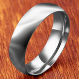 8mm Stainless Steel Ring Men High Quality Fashion Jewelry Ring Men Titanium Black