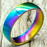 8mm Stainless Steel Ring Men High Quality Fashion Jewelry Ring Men Titanium Black