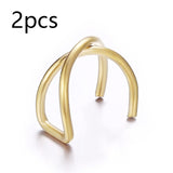5Pcs/Set Ear Cuff Gold Leaves Non-Piercing Ear Clips Fake Cartilage Earring Jewelry For Women Men Wholesale gifts