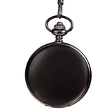 Luxury Smooth Silver Pendant Pocket FOB Watch Modern Arabic Number Analog Clock Men and Women Fashion Necklace Chain Unisex Gift