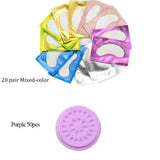 Wholesale Glue Gasket Eyelash glue holder Adhesive Pallet Eyelash Extension glue pads stand on eyelash plastic makeup tools