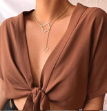 IF ME Vintage Multi Layered Necklace For Women Bohemian Coin Star Moon Geometric Chain Round Pendant Necklace Collar Jewelry New