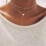 IF ME Vintage Multi Layered Necklace For Women Bohemian Coin Star Moon Geometric Chain Round Pendant Necklace Collar Jewelry New