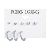 Minimalist Mixed Small Earrings Set Simple Geometric Stud Earrings for Women Girls Tiny Ear Studs Pendientes Kleine Oorbellen