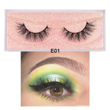 Visofree Mink Eyelashes 100% Cruelty free Handmade 3D Mink Lashes Full Strip Lashes Soft False Eyelashes Makeup  Lashes E11