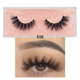 Visofree Mink Eyelashes 100% Cruelty free Handmade 3D Mink Lashes Full Strip Lashes Soft False Eyelashes Makeup  Lashes E11