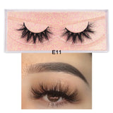 Visofree Mink Eyelashes 100% Cruelty free Handmade 3D Mink Lashes Full Strip Lashes Soft False Eyelashes Makeup  Lashes E11