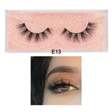 Visofree Mink Eyelashes 100% Cruelty free Handmade 3D Mink Lashes Full Strip Lashes Soft False Eyelashes Makeup  Lashes E11