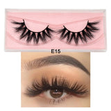 Visofree Mink Eyelashes 100% Cruelty free Handmade 3D Mink Lashes Full Strip Lashes Soft False Eyelashes Makeup  Lashes E11