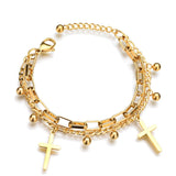 Stainless Steel Love Heart Bracelets For Women Party Gift Fashion Joyas de Chain Charm Bracelets Jewelry Wholesale Text Engraved