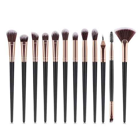 Makeup Brushes Set 1-12pcs Eye Shadow Blending Eyeliner Eyelash Eyebrow Make up Brushes Professional Eyeshadow Brushes wholesale