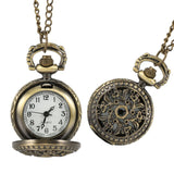 Fashion Vintage Women Pocket Watch Alloy Retro Hollow Out Flowers Pendant Clock Sweater Necklace Chain Watches Lady Gift UND Sal