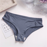 Fashion Summer Women Sexy Briefs Underwear Hollow Breathable Female Underpants Solid Color Intimate Lingerie Woman Panties M-XL