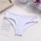 Fashion Summer Women Sexy Briefs Underwear Hollow Breathable Female Underpants Solid Color Intimate Lingerie Woman Panties M-XL