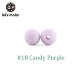 9mm 50pc Silicone Beads Round Baby Teether Eco-friendly BPA Free Baby Teething Pacifier Chain Bead silicone rodents Let's Make