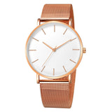 Fashion Casual Watch Womens Metal Hour Reloj Mujer Quartz Wristwatch Simple Montre Femme Mesh Black Stainless Steel Bracelet saa