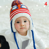 Toddler Kids Baby Boy Girl Winter Warm Knitted Crochet Earflap Beanie Hat Cap Wool Cute Penguin 2020 New Design Kids Hats