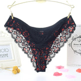 TERMEZY Sexy Panties Women Lace Low-waist Briefs Female Breathable Embroidery Underwear Transparent G String Underpant Lingerie