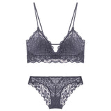 CINOON New Women's underwear Set Lace Sexy Push-up Bra And Panty Sets Comfortable Brassiere Embroidery Cotton Lingerie set