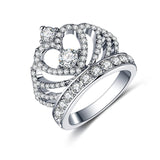New Trendy Crystal Engagement Claws Design Hot Sale Rings For Women AAA White Zircon Cubic elegant rings Female Wedding jewerly