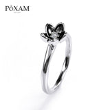 New Trendy Crystal Engagement Claws Design Hot Sale Rings For Women AAA White Zircon Cubic elegant rings Female Wedding jewerly