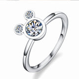 New Trendy Crystal Engagement Claws Design Hot Sale Rings For Women AAA White Zircon Cubic elegant rings Female Wedding jewerly