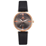 5pcs Set Top Style Fashion Women's Luxury Leather Band Analog Quartz WristWatch Ladies Watch Women Dress Reloj Mujer Black Clock
